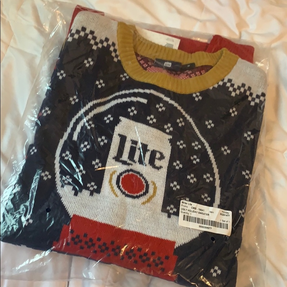 Miller lite sweater